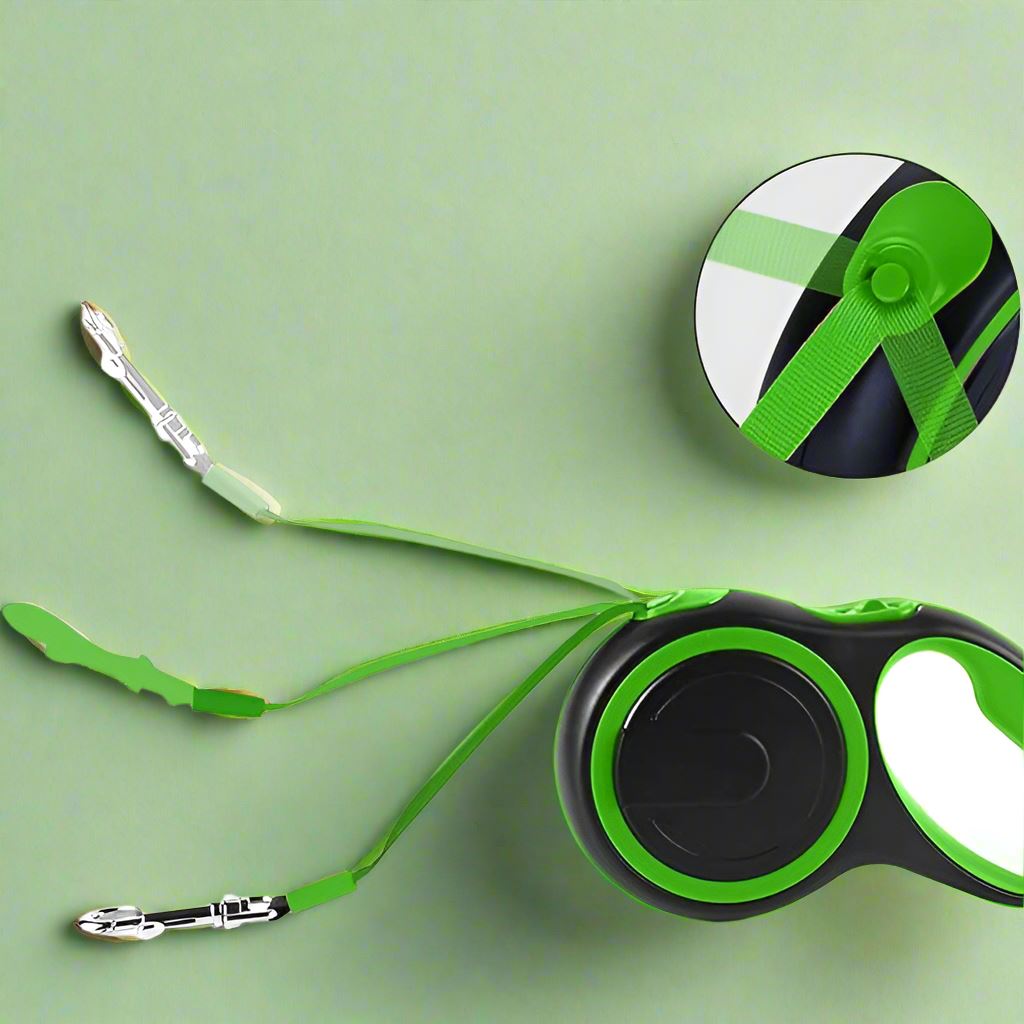 Laisse de Chien - MaxLeash™ - Vert - Toutou Paradis