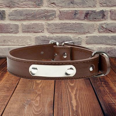 Collier de Chien - LeatherDogCollar™ - Marron - Toutou Paradis