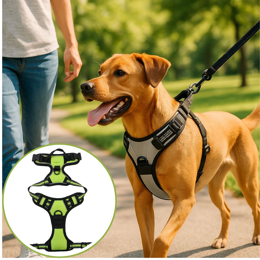 harnais anti traction chien citron