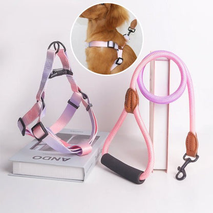 harnais chien rose